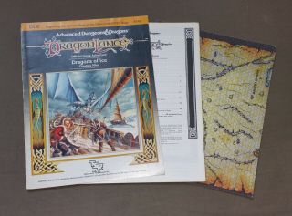 Dl6 - Dragons Of Ice - 1st Edition Dragonlance Adventure Module Tracy Hickman