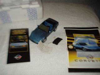 Vtg 1984 Chevy Corvette Convertible Franklin 1/24 Scale Diecast W Box