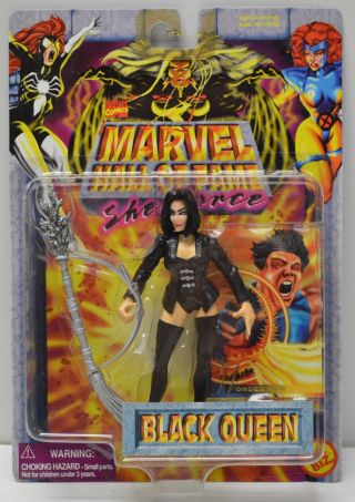 Toy Biz Marvel Hall Of Fame She - Force 1996 X - Men Black Queen Action Figure Nip