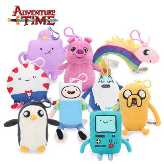 Adventure Time Plush Keychain Toy Soft Stuffed Animal Doll Pendant Finn & Jake
