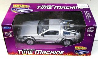 Welly Back To The Future Delorean Time Machine Movie 1:24 Diecast Car Boxed