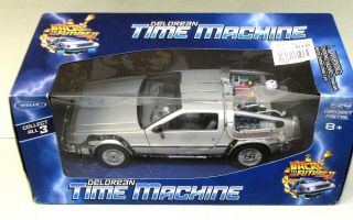 Welly Back To The Future Ii Delorean Time Machine Movie 1:24 Diecast Boxed
