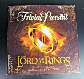 Trivial Pursuit Lord Of The Rings Movie Trilogy Game Collectors Edition 2003
