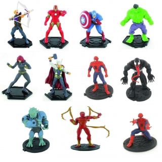 Marvel Avengers Comansi Toy Figures Superhero Official Cake Topper Ironman Thor