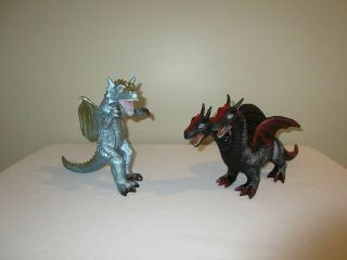 Toys R Us Maidenhead Two - Headed Red Dragon & Metallic Blue Toy Major Trading Co