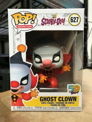 Funko Pop Ghost Clown 627 Scooby - Doo 50 Years Villain Authentic In Hand