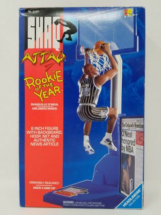Vintage 1993 Kenner Shaq Attaq Rookie Of The Year Shaquille O’neal Action Figure