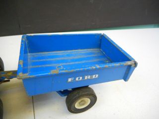 Vintage Ertl Ford Lawn Tractor w/ Trailer 1/16 Scale 3