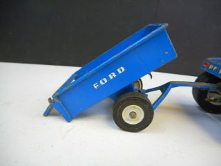 Vintage Ertl Ford Lawn Tractor w/ Trailer 1/16 Scale 8