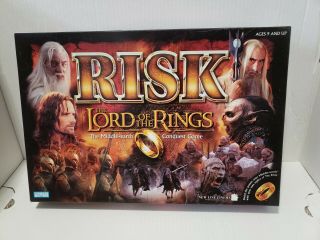 Lord Of The Rings Risk Middle - Earth Conquest Game 2002,  Complete W/ Ring