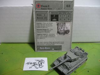 Axis & Allies Base Set Tiger I With Card 40/48