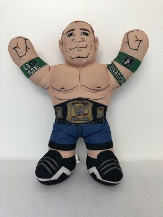 Wwe John Cena 16 " Brawlin Buddies Mattel Plush Wrestling Toy 2012 Wwf Wcw (k)