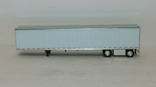 Dcp white spread axle van trailer no box 1/64 2
