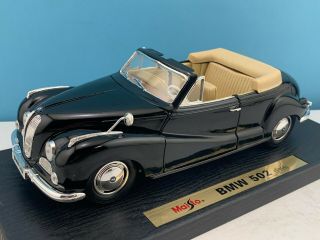 1:18 Maisto Special Edition 1955 Bmw 502 Convertible In Black 31817 Read