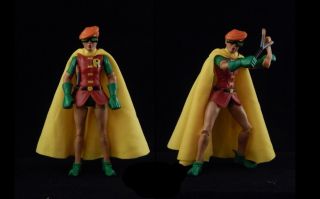 Custom Dc Collectibles Marvel Legends Robin Carrie Kelley Cloth Cape Yellow