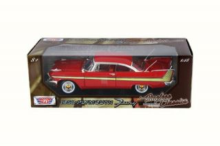 1958 Plymouth Fury,  Red - Motormax 73115 - 1/18 Scale Diecast Model Toy Car