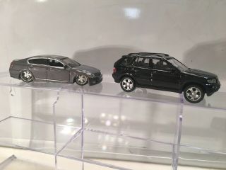 1:64 Scale Diecast Cars Maisto Playerz Lexus GS430 & 1/64 Kyosho BMW X5 Rare 2