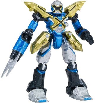 5 Inch Poseable Battle Robot Mech X4 Action Figure Kids Play Toy W/ Plasma Axe