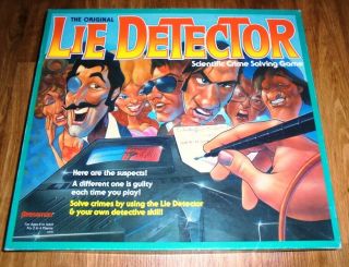 1987 Lie Detector Board Game By Pressman 100 Complete Vintage