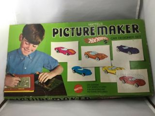 Hot Wheels Picture Maker Set,  Complete,  Dated 1969