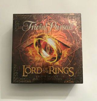 Trivial Pursuit Lord Of The Rings Trilogy Collector 