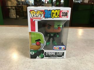 Funko Pop Nib Dc Teen Titans Go Cyborg As Green Lantern 338 Tru