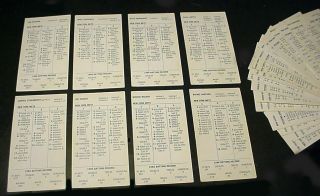 1986 World Champion York Mets Strat - O - Matic Card Baseball Set,  With