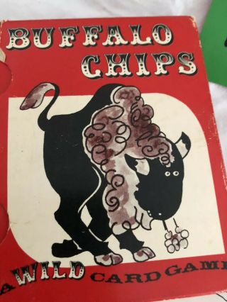 Buffalo Chips Vintage Card Game A Wild Card Game Complete Adco 1981