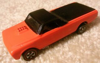 Vintage 1960s Mattel Redline Hot Wheels - Custom Fleetside - Orange Repainted