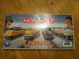 Hasbro Monopoly Lionel Trains Collectors Edition Postwar Era Board Game