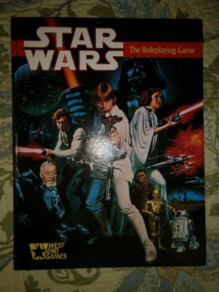 1987 West End Games Star Wars The Roleplaying Game Rule Book 1st Ed Hardcover