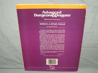 AD&D 1st Ed Adventure Module - UK4 WHEN A STAR FALLS (HARD TO FIND and VG) 3