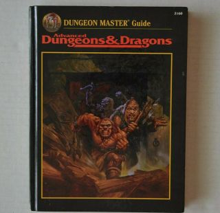 Advanced Dungeons & Dragons Dungeon Master Guide Hardcover 2160 Tsr Ad&d 2nd Ed.