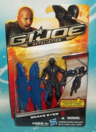 G I Gi Joe Retaliation Movie Ninja Snake Eyes With Zip Line Figure
