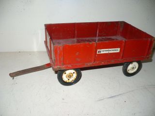 Vintage International Tru Scale Barge Wagon For A Tractor 1/16 Metal Wheel Rims