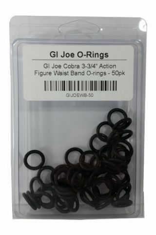 Premium Osk™ O - Ring For Gi Joe 3 - 3/4 " Action Figure Waist Band - 50pk