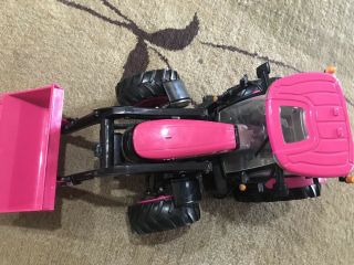 Case IH Big Farm Pink Tractor with Loader Lights & Sound 1/16 Toy NIB 2