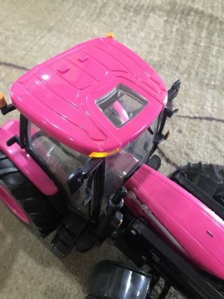 Case IH Big Farm Pink Tractor with Loader Lights & Sound 1/16 Toy NIB 3