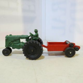 Lansing Slik Minneapolis Moline Red Tractor With Manure Spreader Ls027