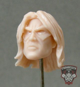 Ml090 Winter Soldier Custom Cast Sculpt Male Head Use W/ Marvel Legends Figures