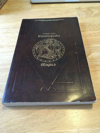 Tsr Ad&d Advanced Dungeons & Dragons Encyclopedia Magica Vol.  1 Paperback 1999