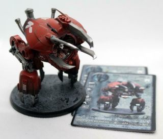 At - 43 28mm Therian Red Hekat Golgoth Strider Rackham With Cards