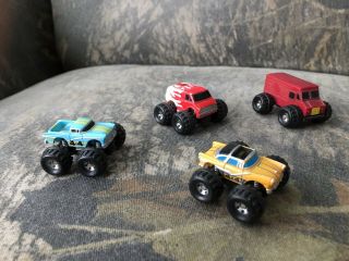 Vintage 4 Galoob Micro Machines 4x4 Monster Truck/car/van Rare 56 Ford,  Ranchero