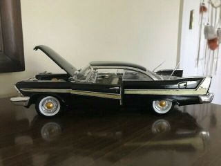 1958 Plymouth Fury Black 1:18 Diecast Model Car By Motormax