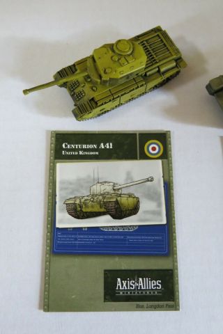 Axis & Allies Miniatures Reserves 14 Centurion A41 R With Card