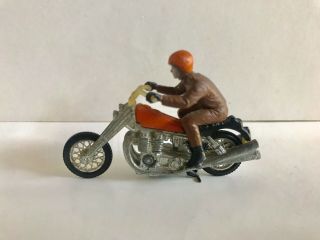 Rare Hotwheels Rrrumblers Road Hog W/ Brown & Orange Rider - Redline Era