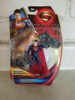 Superman Man Of Steel Split Cycle Superman 3.  75 Inch Action Figure