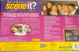 Friends Scene It DVD Trivia Board Game TV 2005 Mattel Complete 5