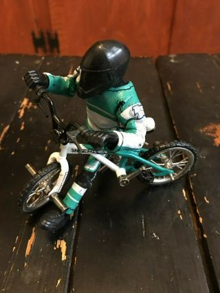 Trimmer Tech Bmx Bike And Rider,  4 " By 5 ",  Action Figure