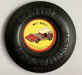 Mutt Mobile Plastic Button Hot Wheels Redline 1970 H.  K